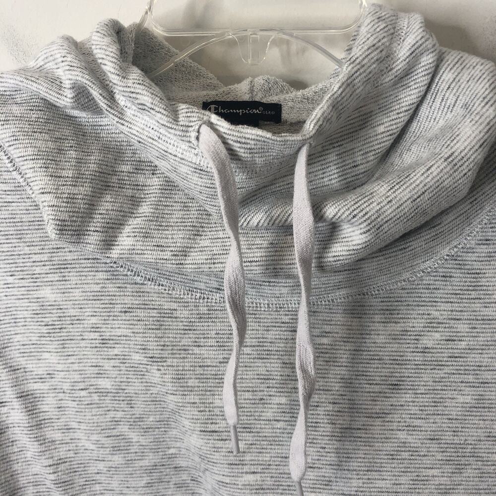 Champion Elite Women's Striped Terry Cowl Neck Pullover Hoodie Sweatshirt Size M - Picture 2 of 6